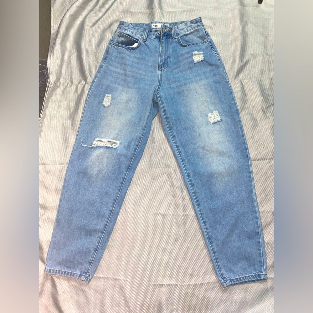 YMI Women's Dream High Rise Balloon Fit Jeans